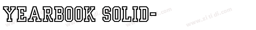 Yearbook Solid字体转换
